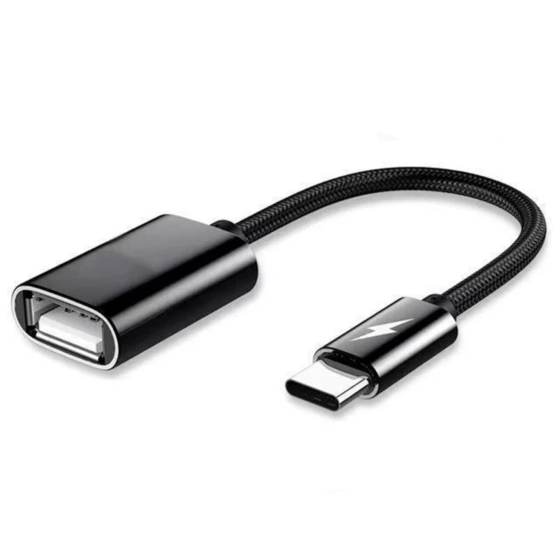 Bequemes und einfaches Carry OTG -Kabel Nylon OTG -Adapter 150 mm für Telefone Tabletten