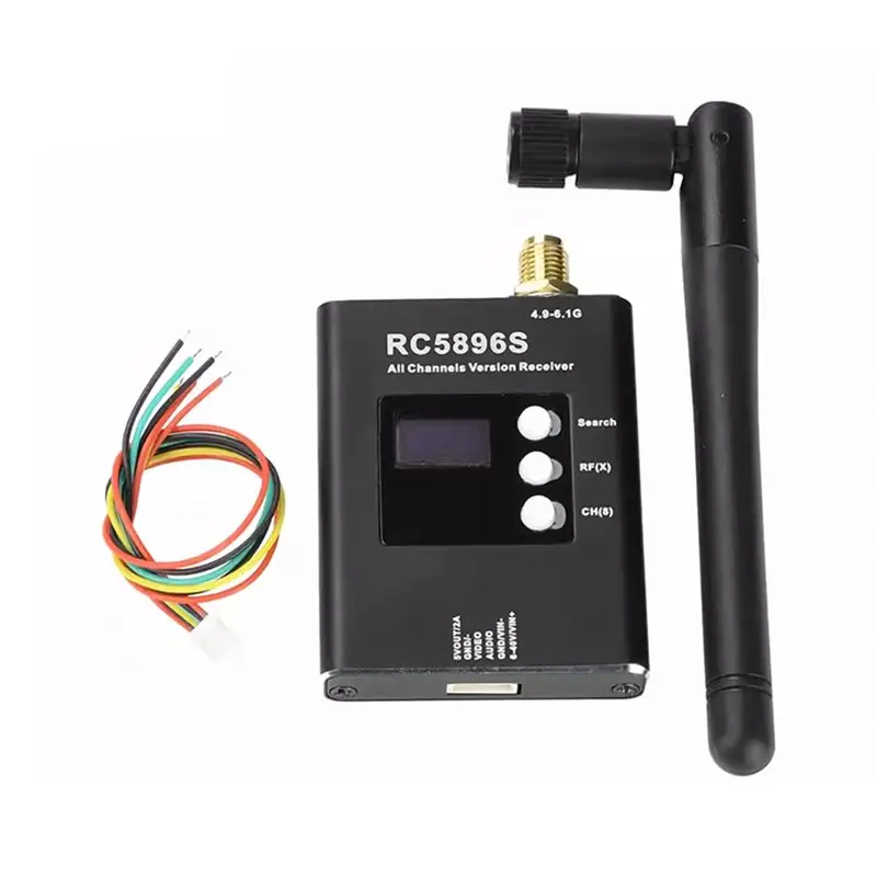 

B92B-For FPV RC Drone Compatible For 5.8G VTX 4.9-6.1Ghz RC5896S Receiver VRX Video Receiver FM/PLL