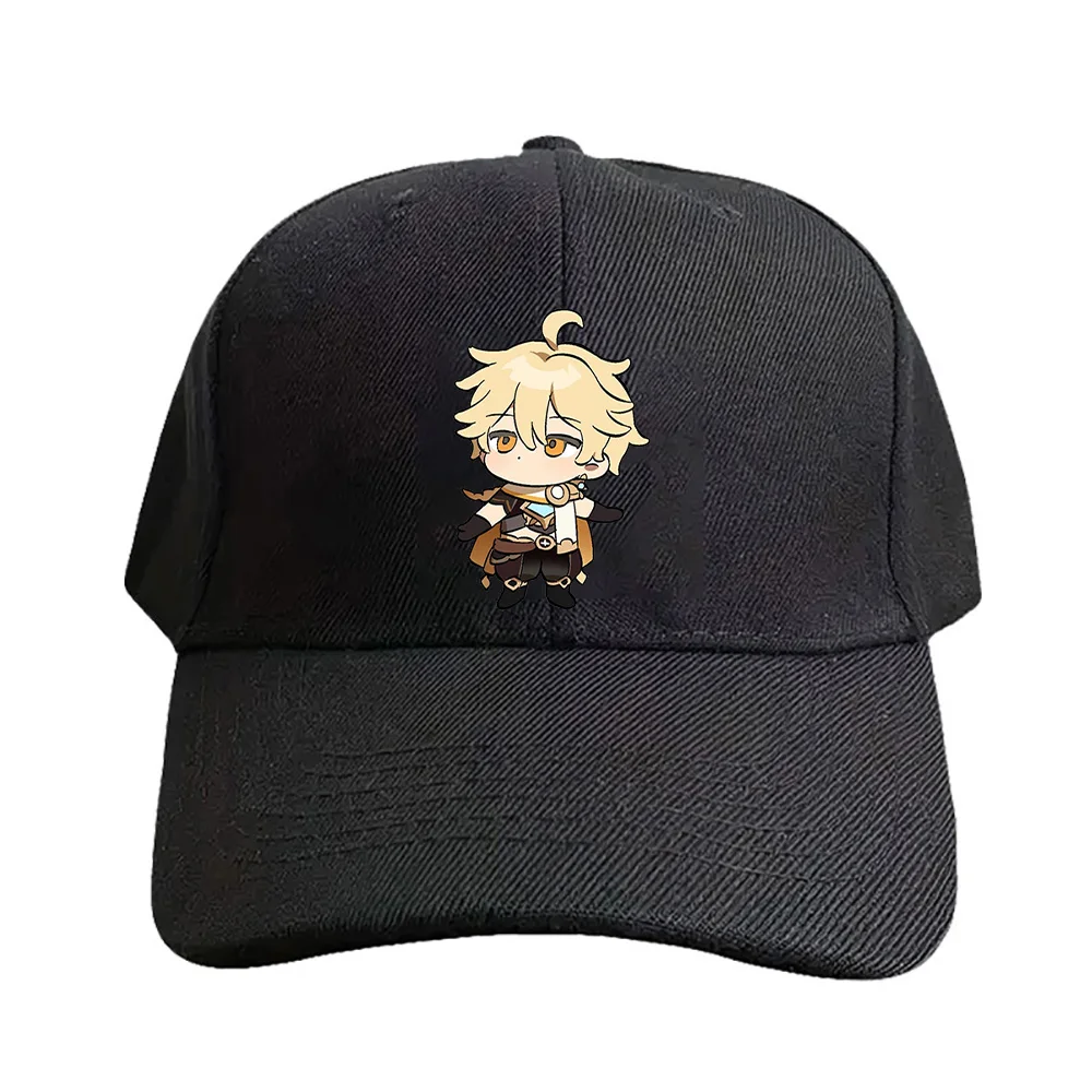 Aether Genshin Impact Chibi Cap Summer Woman Man Adult Casual Fashion Casual Adjustable Fishing Hat Sun Protection Sun Hat
