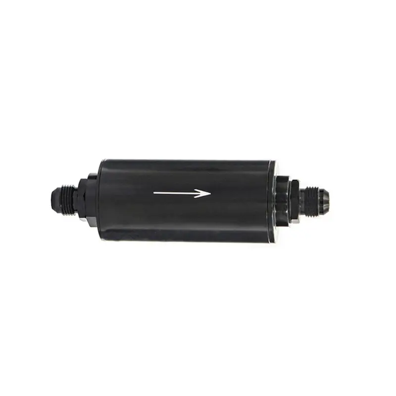 Steel Fuel Filter(100 Microns) Aluminum Design For E85 Systems Featuring An6/an8/an10/9mm Adapter Fittings Adaptor