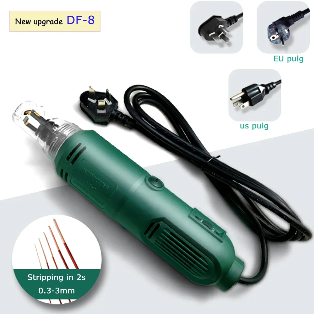 Baru DF-8 berenamel kawat elektrik penyapu cat 110 / 220V genggam pengikis cat 0.3-3.0mm pengupas kawat  pulg pengupas pernis