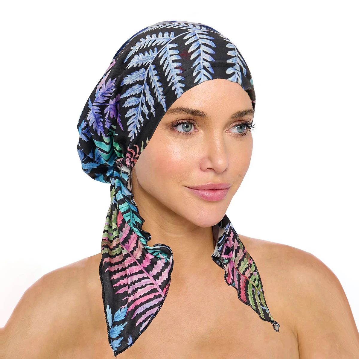 Ramadan Moslim Mode Print Hijab Tulband Hoeden Lange Staart Hoofd Wraps Elastische Hijab Hoeden Ademend Chemo Cap Voor Vrouwen Meisjes