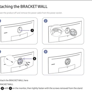 حامل محول التثبيت على الحائط BN96-42913A BN61-14898A الجديد متوافق مع شاشة Samsung Odyssey G6 VESA G7 27 6 مبيعات رئيسية شاشة تلفزيون سامسونج مقاس 28 بوصة - رقم 2