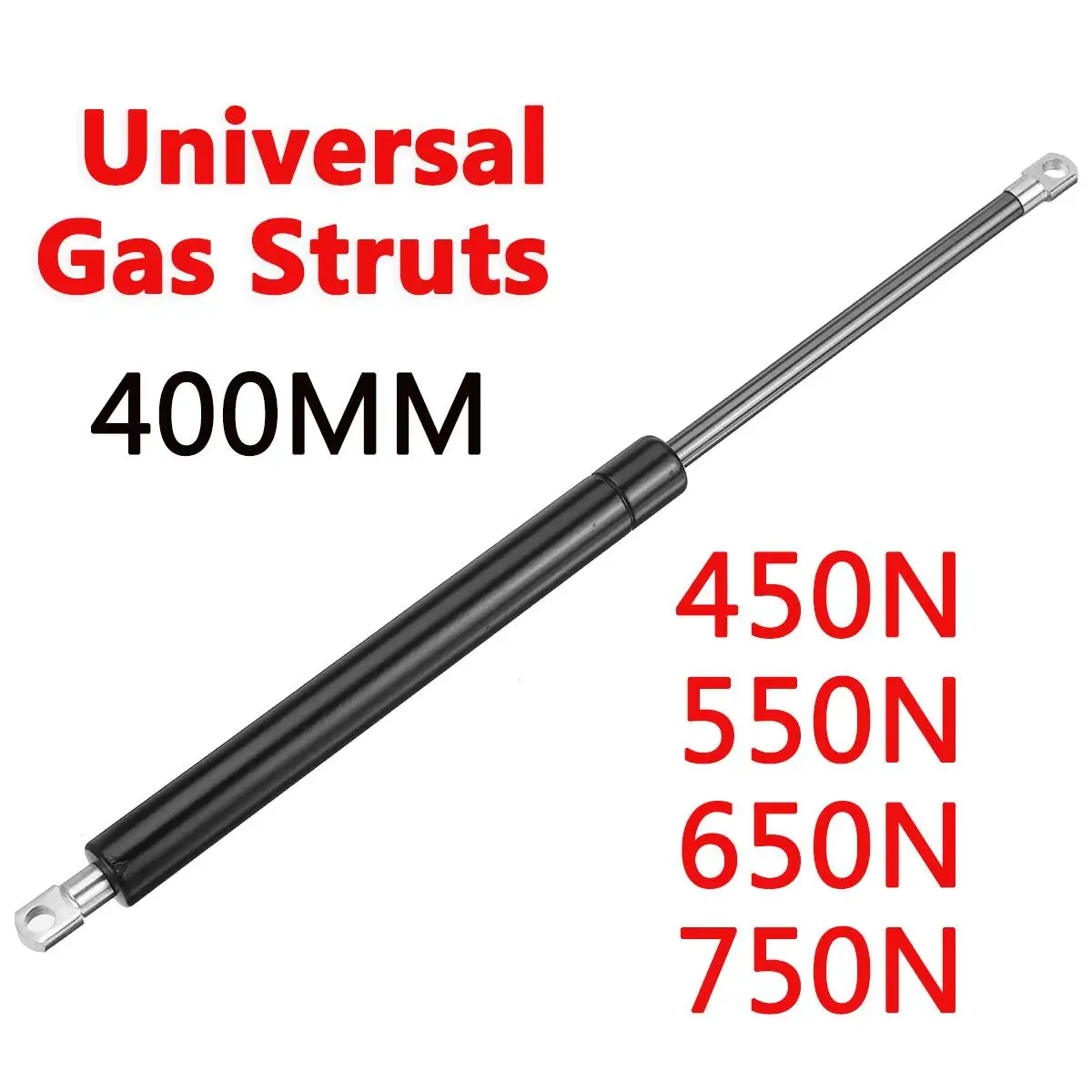 2pcs 450-750N 400mm Car Gas Strut Bars Gas Spring Hood Support Rod Shock Lift for RV Bed Window Bus Caravans