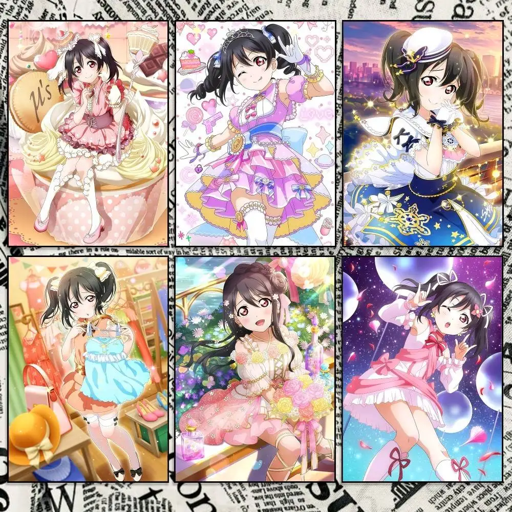 US-Muse N-Nico School Idol Project Poster Self-adhesive Waterproof Paper Sticker Coffee House Bar Room Wall Decor