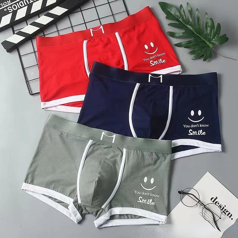 Men\'s Cotton Underpants Trend Boxer Shorts Summer Sports Breathable Comfortable Underwear Teenagers Coton Boxer Shorts XXXL