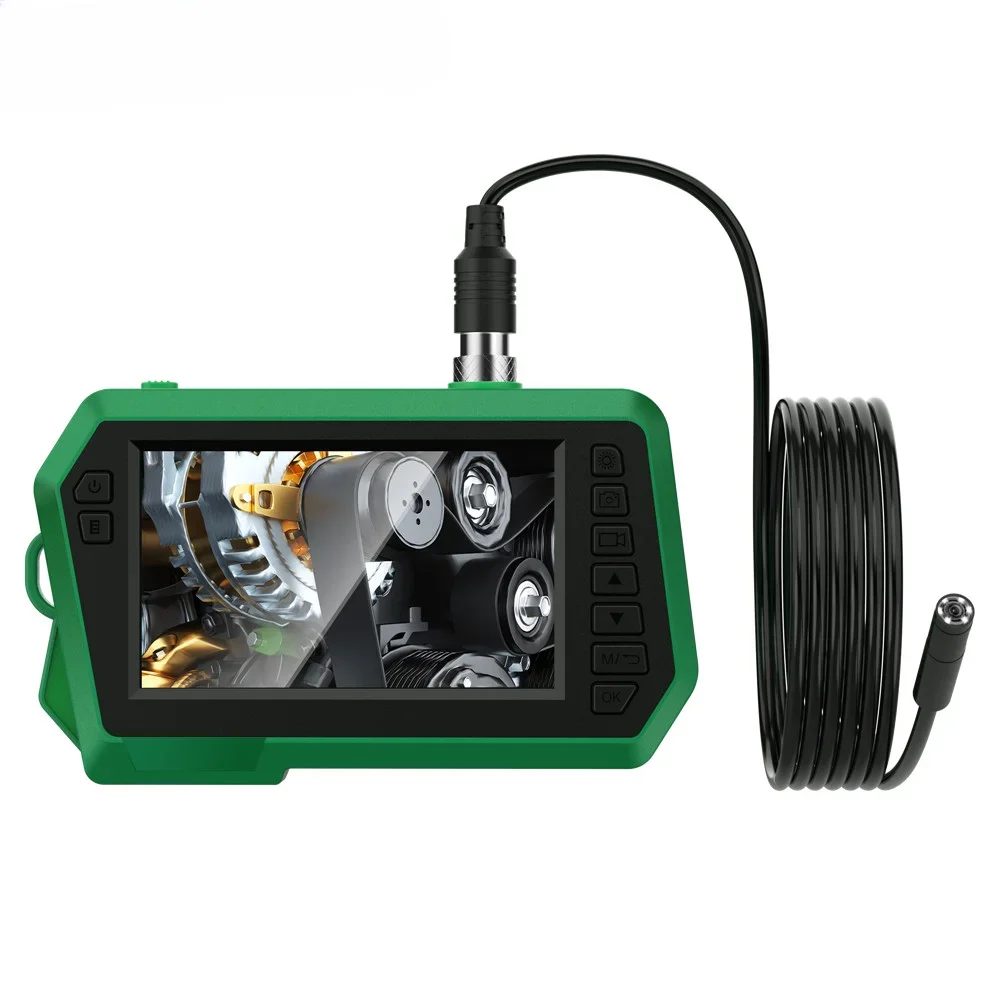 

HD Video 1080P DVR Industrial Endoscope Camera IP68 Waterproof 4.3 inch IPS Screen Audio Record Pipe Sewer Inspection Borescope