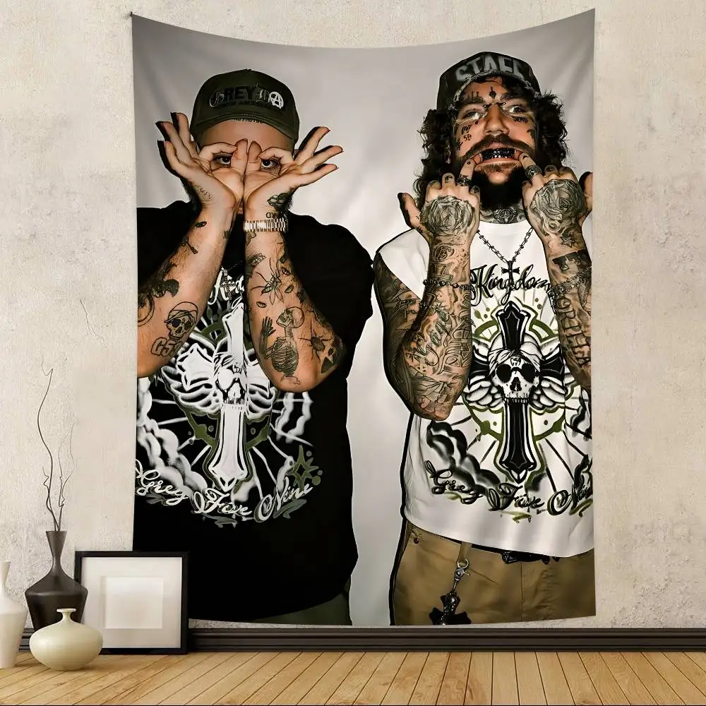 S-Suicideboys G59 Tapestry Art Printing Japanese Wall Tapestry Anime Wall Hanging Home Decor