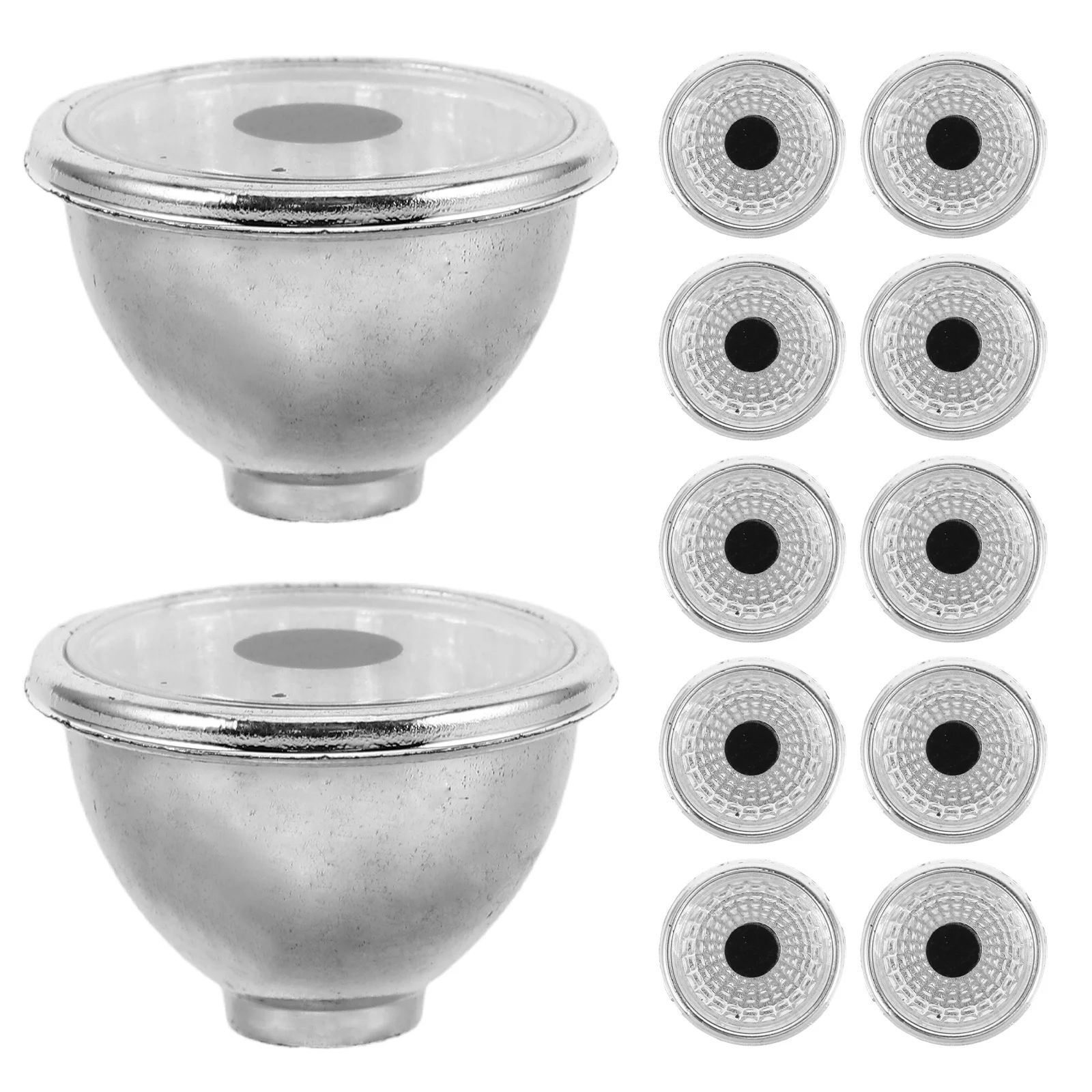 

100Pcs DIY Plastic Lamp Shade Small Spotlight Light Statues Decorative Solar Yard Decorations Statue Accessories