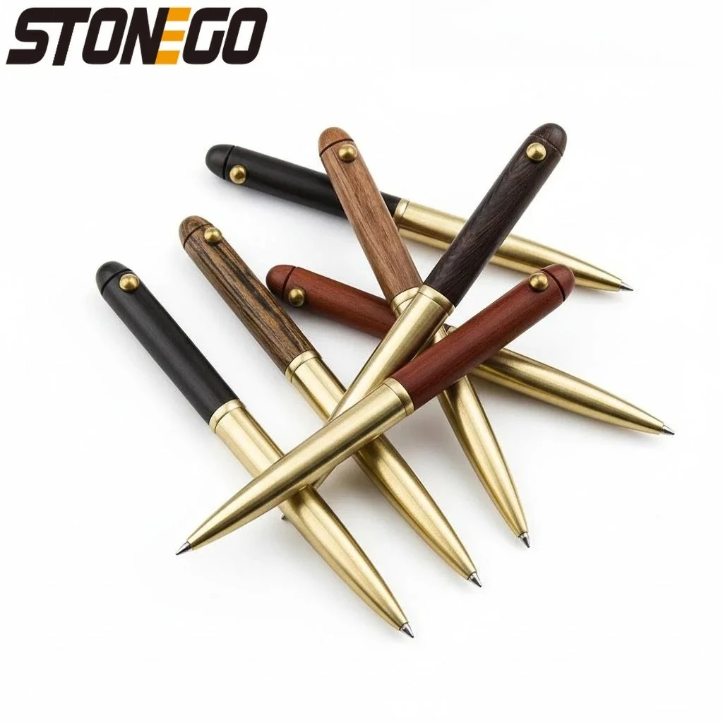 

Выдвижные деревянные ручки-роллеры 0,5 мм для плавного письма, винтажные, деловые, ручной работы, подарочные шариковые ручки