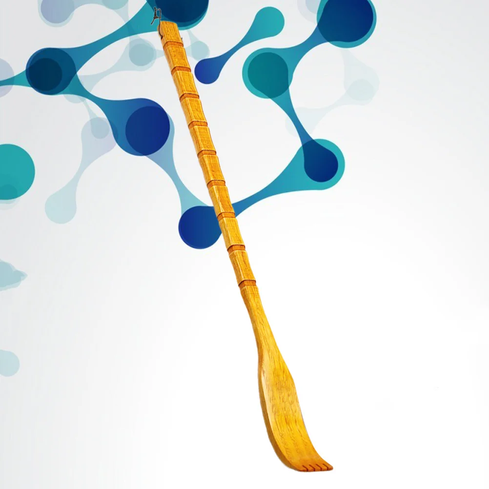 

Practical Back Scratcher Square Shape Chocolate Handle Durable Claw Scratcher for Reaching Hard-to-Reach Places Body Massager