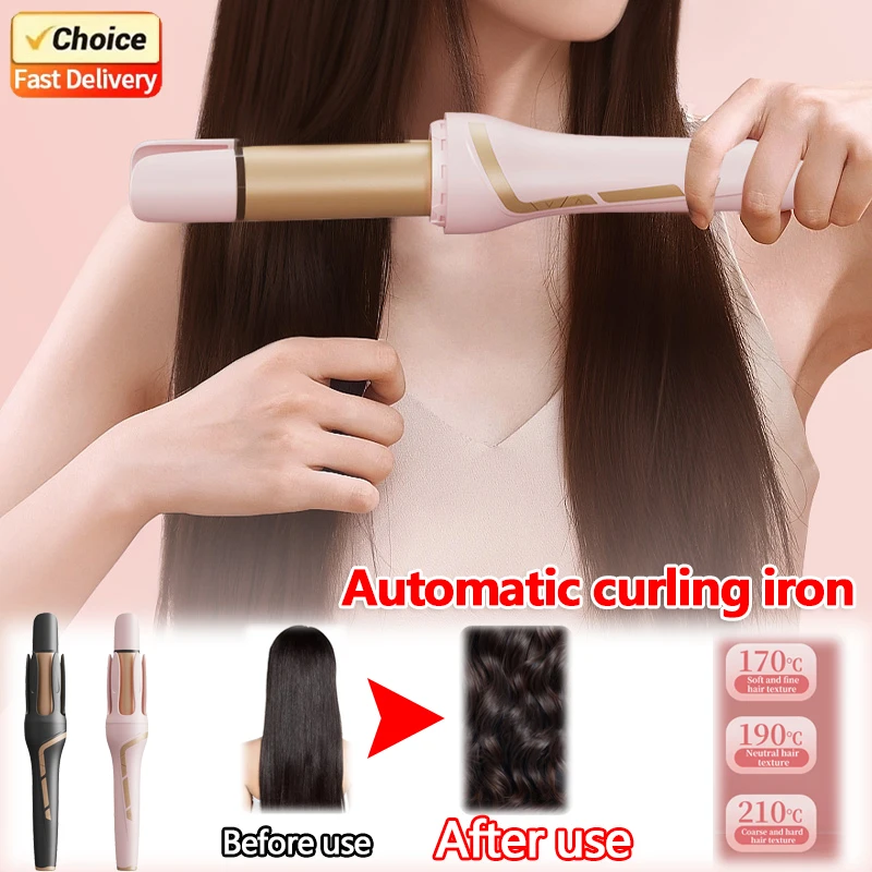 

2025 New Automatic Curling Iron 32mm Large Barrel Big Wave Styling Tool Damage Free Hair Long Lasting Curls Home Travel Use