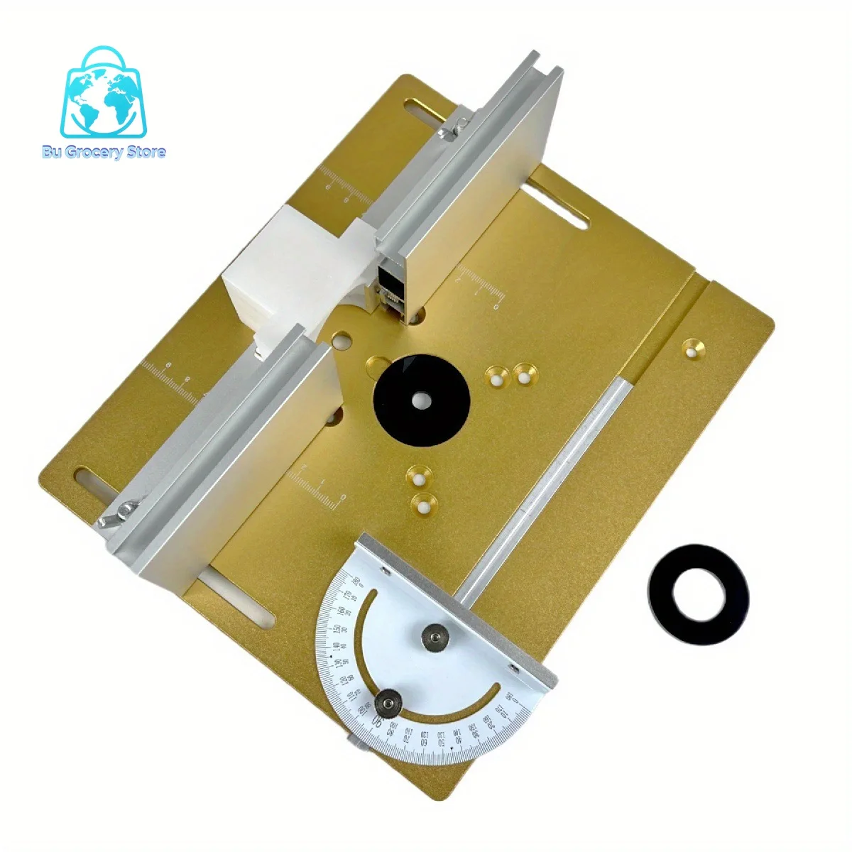 C8-4mm Aluminum Profile Mounting Plate for Woodworking Edge Trimmer Milling Machine Panel Router Slotting Deck