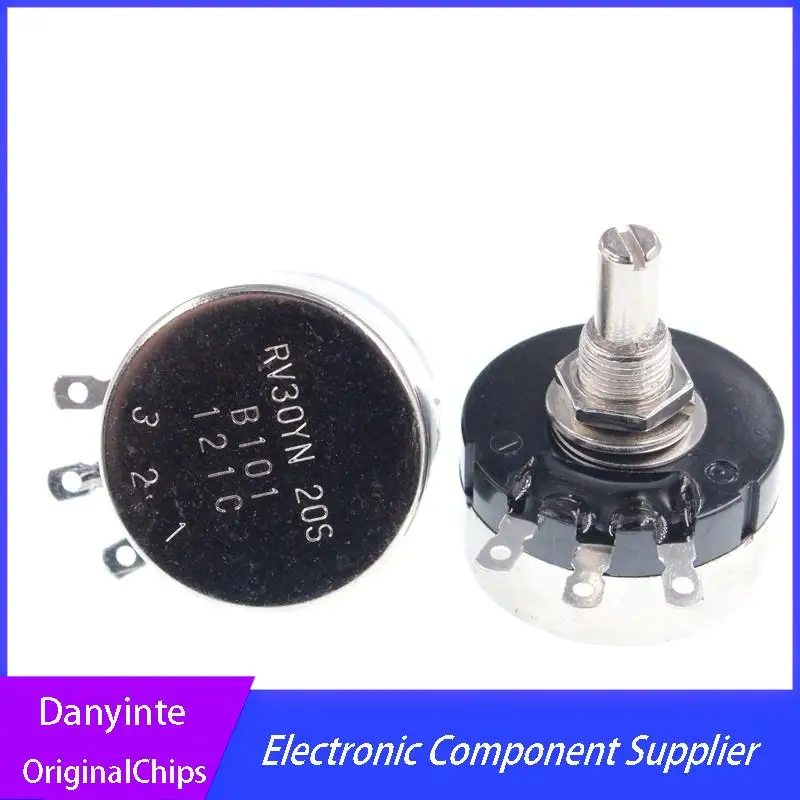 

NEW 1PCS/LOT RV30YN20S B101 100R Adjustable Resistance Single-turn Carbon Film Potentiometer
