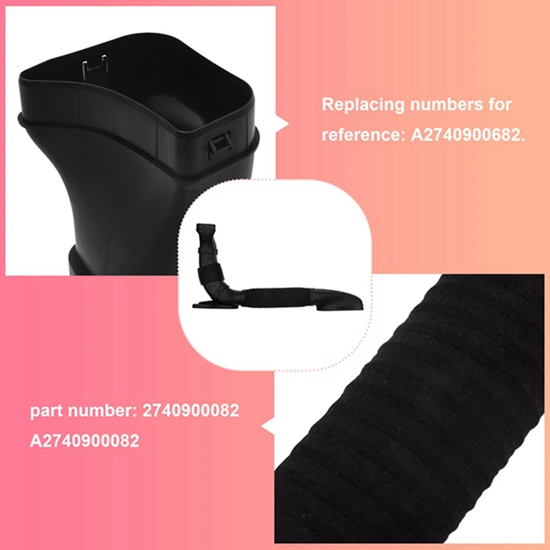 

2740900082 For Mercedes-Benz W204 C180 Air Intake Hose Inlet Air Pipe A2740900082