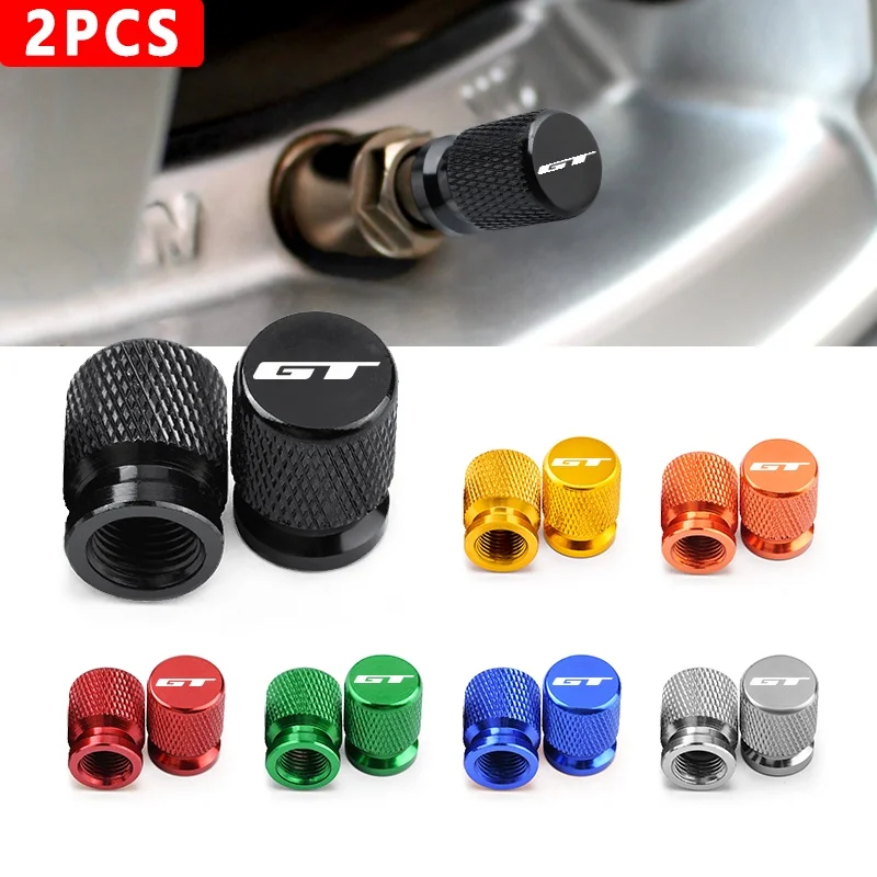 For GT Bike MTB DH Cycle Fury Ruckus XC AM Rad 2PCS Valve Air Port Stem Cover Cap Plug CNC Aluminum Alloy Motorcycle Tire Wheel