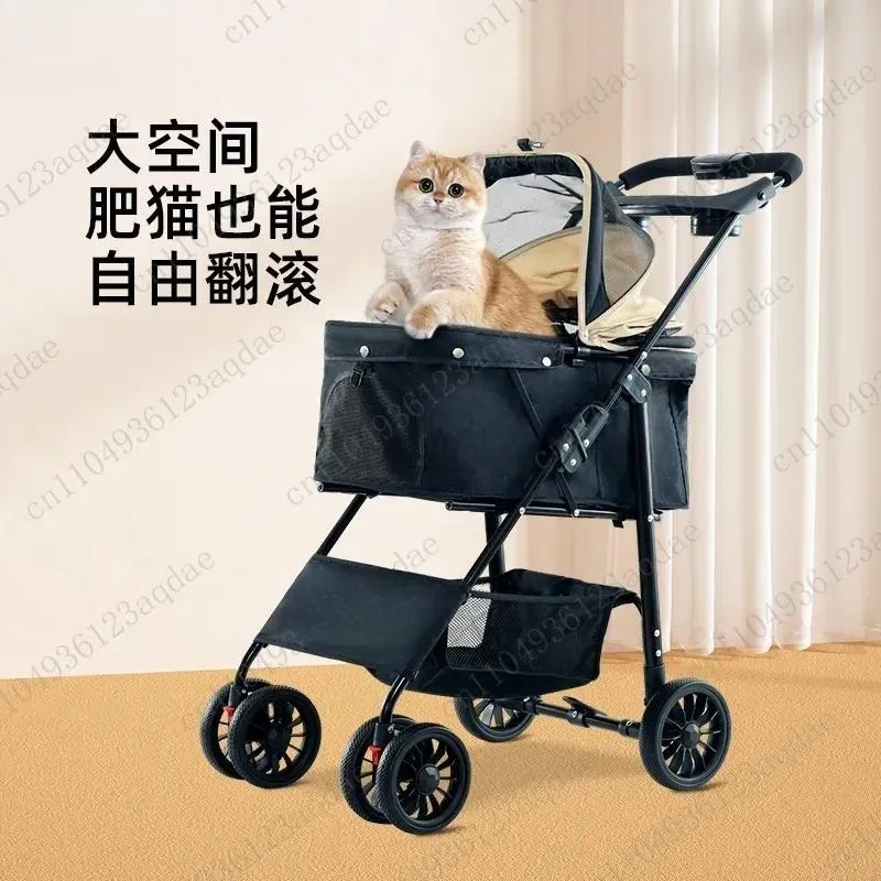 Folds Pet Carts Cats, Dogs And Dogs Pet Out Carts One Pick Up Carts Cats