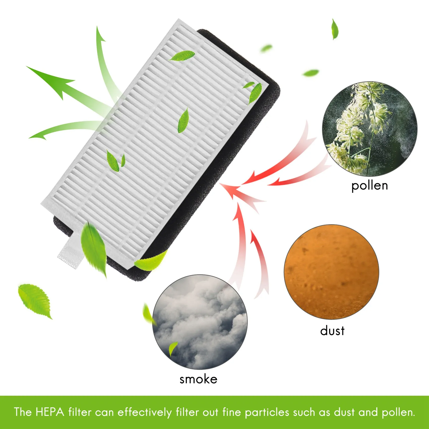 L65A-Replacement Roller Brush Filter Side Lateral Brush For Tesvor M1 X500 Robotic Replacement Parts For Neatsvor X500