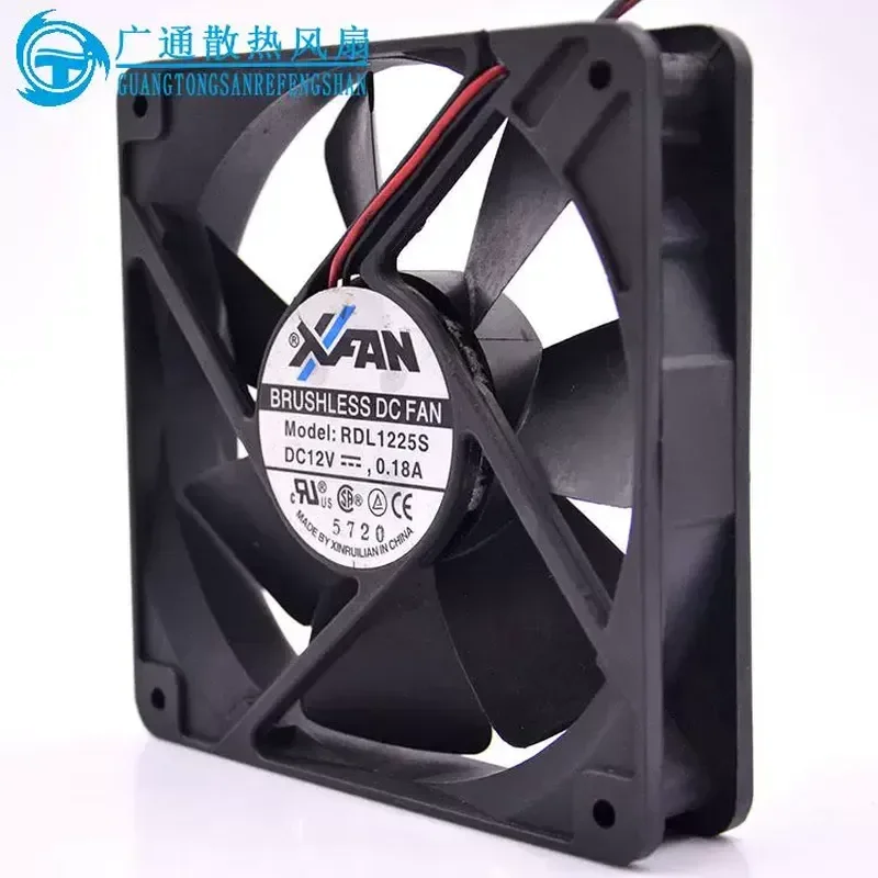 for Xinruilian RDL1225S 12025 12V 0.18A 12CM Ultra-quiet Chassis Power Supply Special Fan