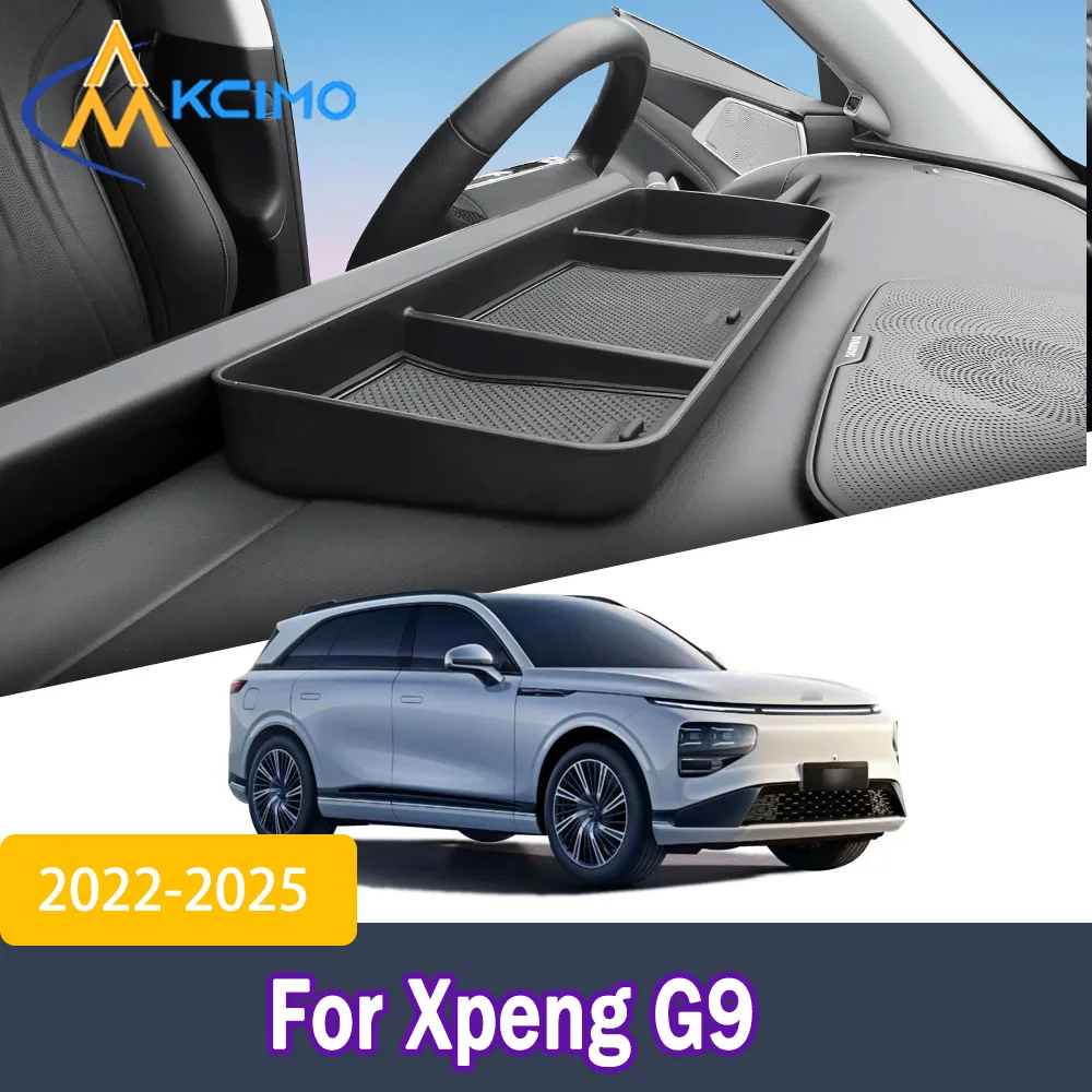 

Dashboard Hidden Storage Box for Xpeng G9 2022-2025 Behind Screen Center Console Organizer Tray Tidying Car Accessories