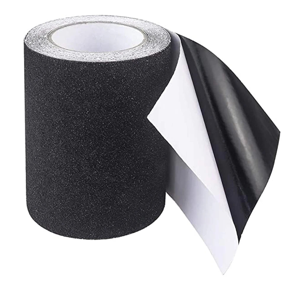 Anti Slip Tape Heavy Duty Grip Tape Outdoor Waterproof, High Adhesive Traction Safety Tape Skateboards Black