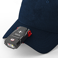 Super Bright USB Rechargeable LED Sensor Clip-On Baseball Cap Light Hat Flashlight Adjustable Angle Fishing Camping Headlamp