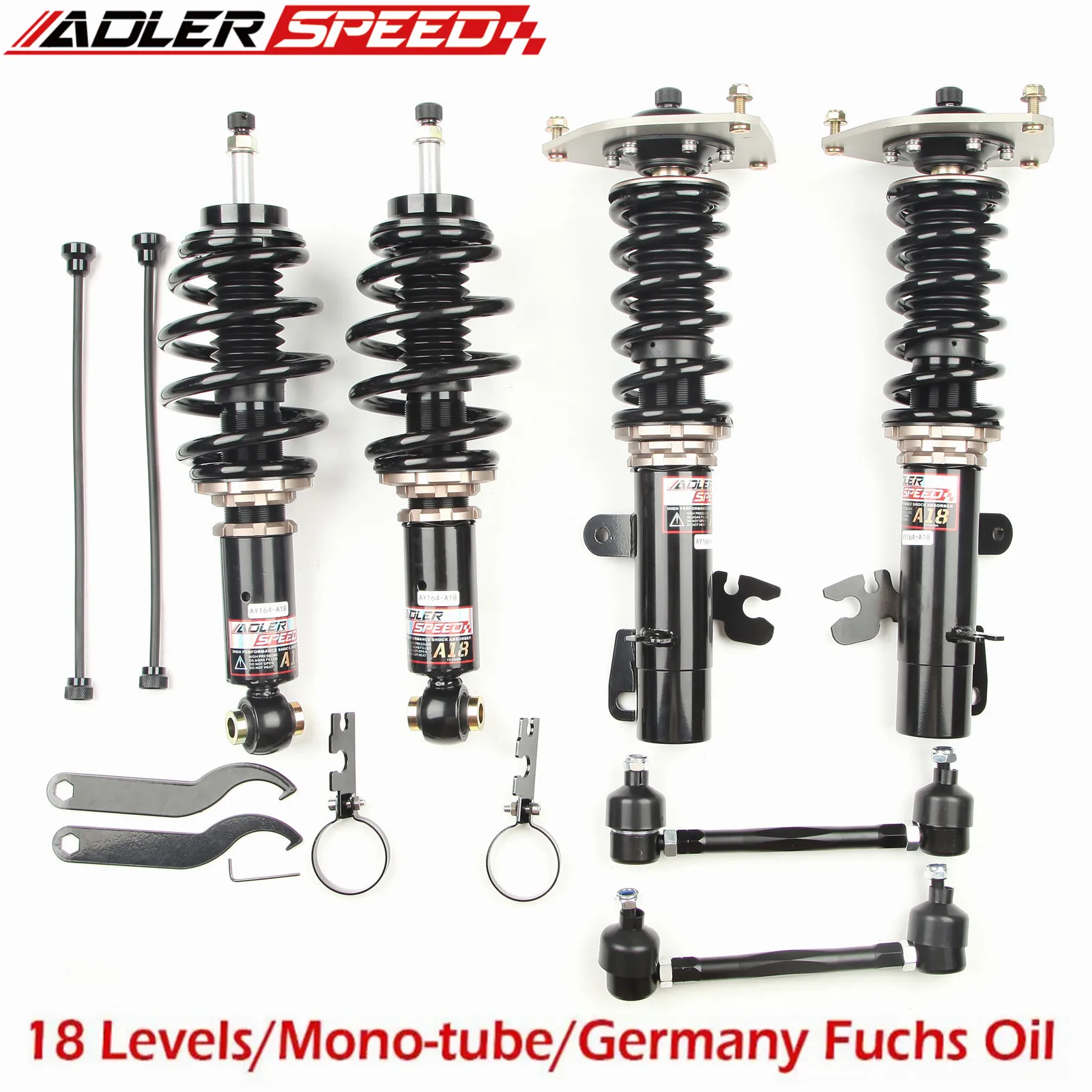 

ADLER SPEED 18 Ways Coilover Suspension Kit For 02-08 MINI Cooper / Cooper S / Cooper Hatchback R50 R52 R53