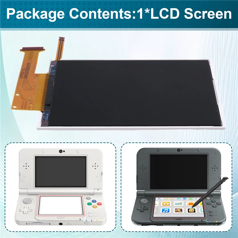【ساخن】استبدال شاشة LCD لشاشة LCD السفلية NEW3DS لشاشة Nintend الجديدة 3DS السفلية LCD لـ N3DS