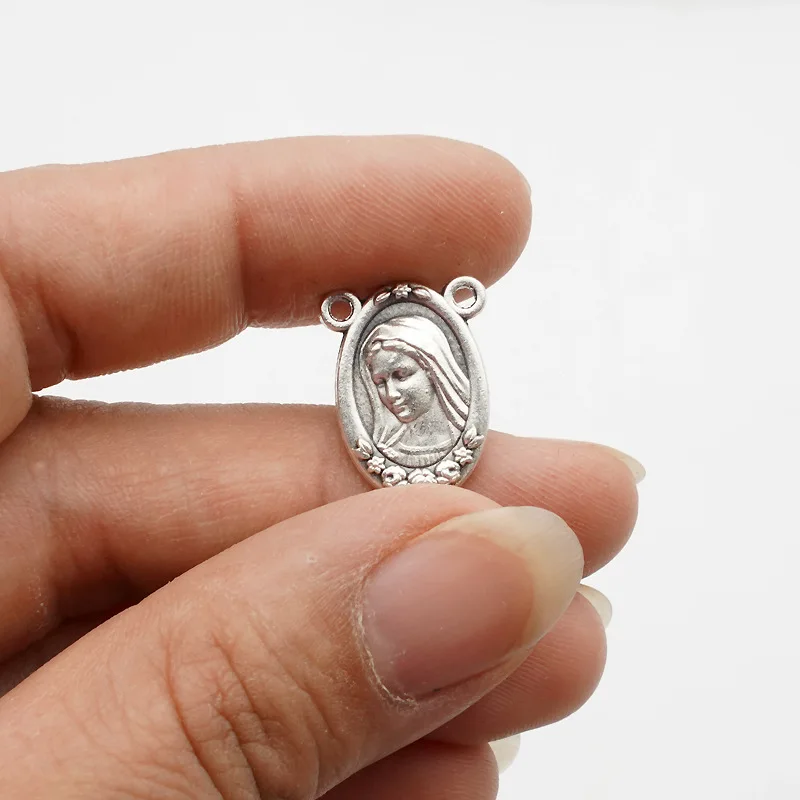 Our Lady of Mazurkoye Cameo Enamel Alloy Connection Pendant Necklace Bracelet Jewelry DIY Connection Accessories