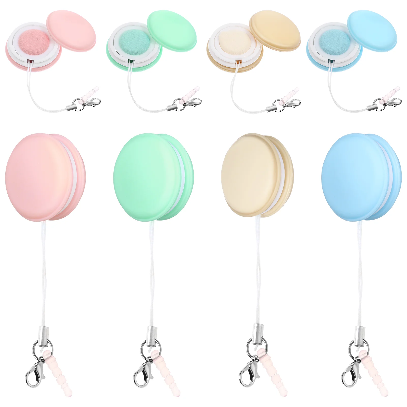 8 Pcs Lens Wipe Decorative Pendant Cleaner Macaron Phone Screen Pendants Mobile Wipes Cleaning Cellphone Glasses