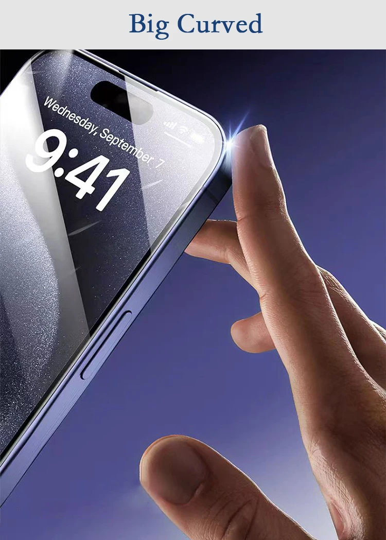 2 Stück Premium-Displayschutz aus gehärtetem Glas für iPhone Air 17 16 15 14 13 12 11 16e, Pro Max, Vollkleber, X XR XS Plus, Armor Mica – Detail 7