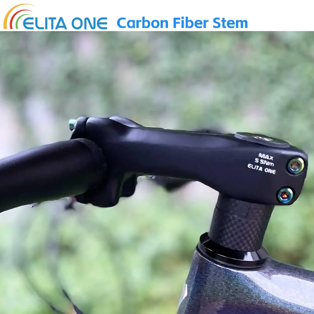 

Велосипедный стем Elitaone из карбона, 60-120 мм, сверхлегкий, для MTB/шоссейного велосипеда, 28,6-31,8 мм