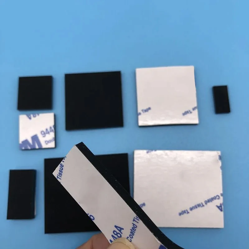 لوح مطاط السيليكون المربع، وسادة ذاتية اللصق، مستطيلة مضادة للانزلاق، وسادة قدم مثبط، حشية مانعة للتسرب