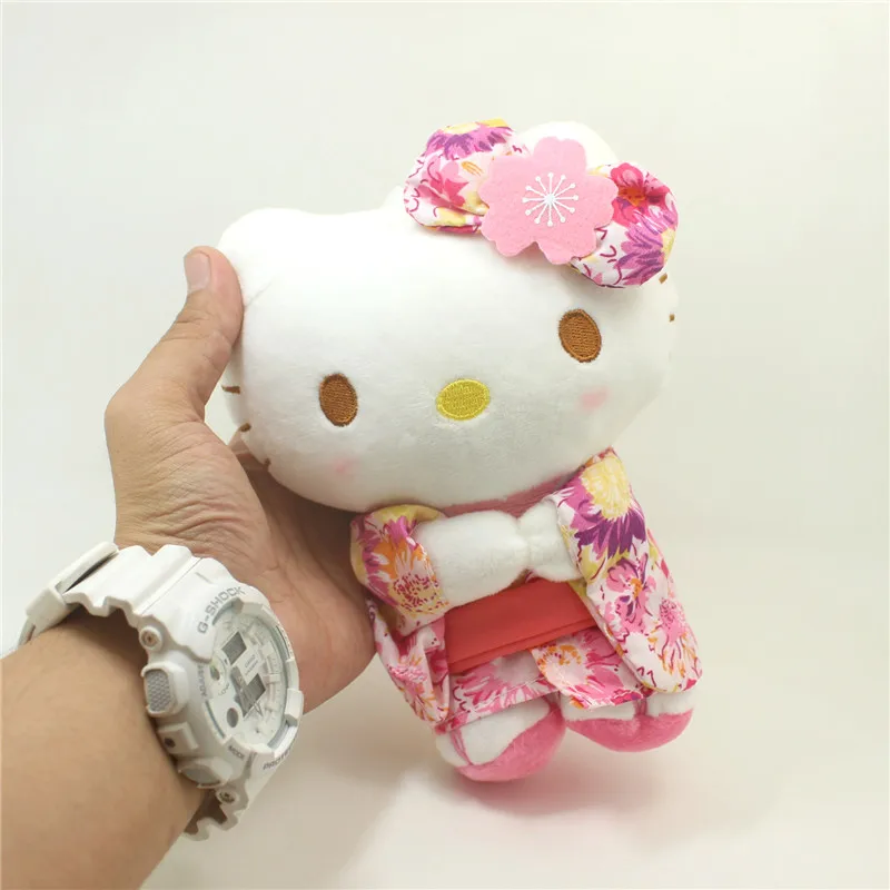 Hello Kitty Kimono Styling Cute Cartoon Plush Doll Kawaii Kt Cat Soft Fill Toy Home Decoration Adorkable Children Birthday Gift