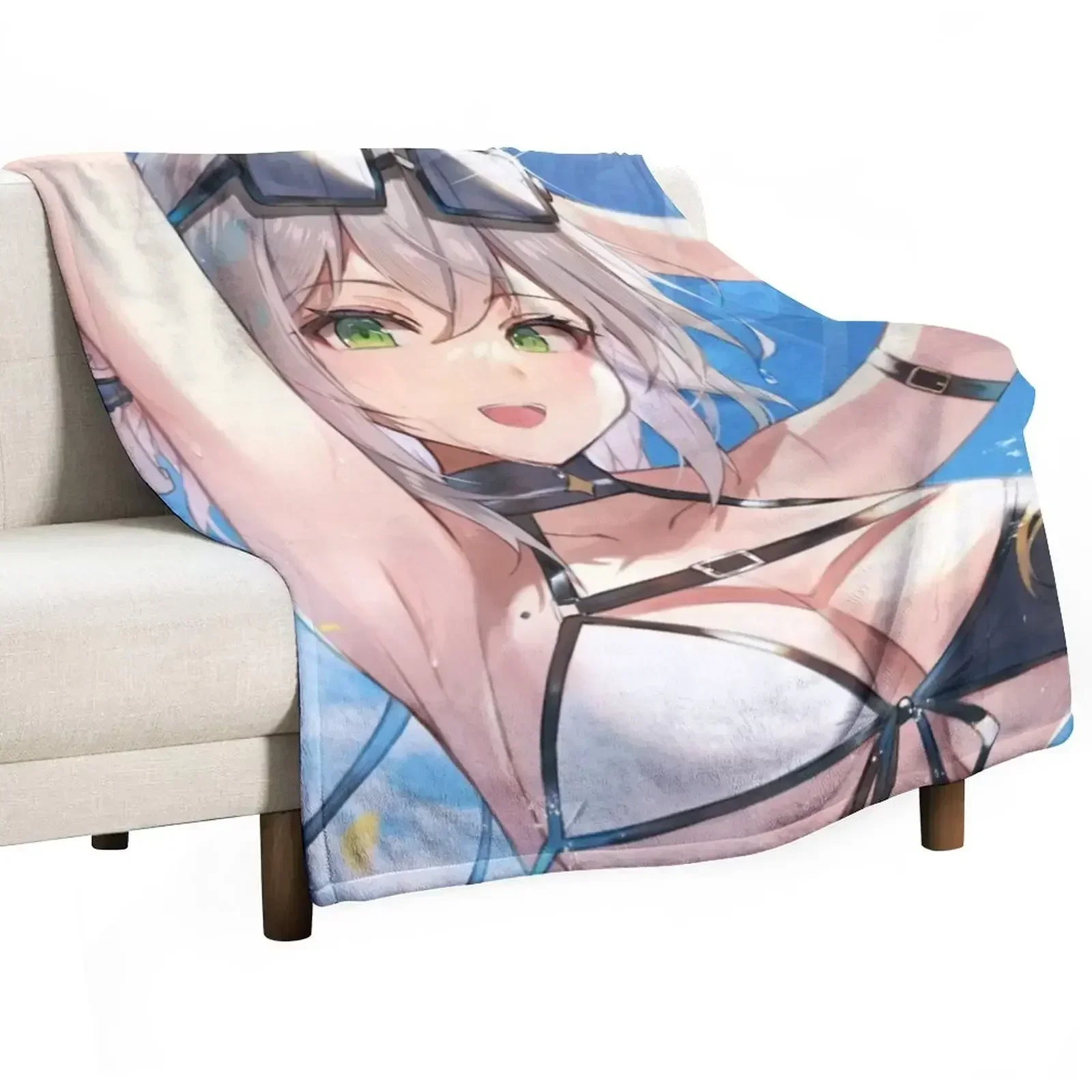 Shirogane Noel with Sunshine Throw Blanket Custom Luxury Thicken Blankets