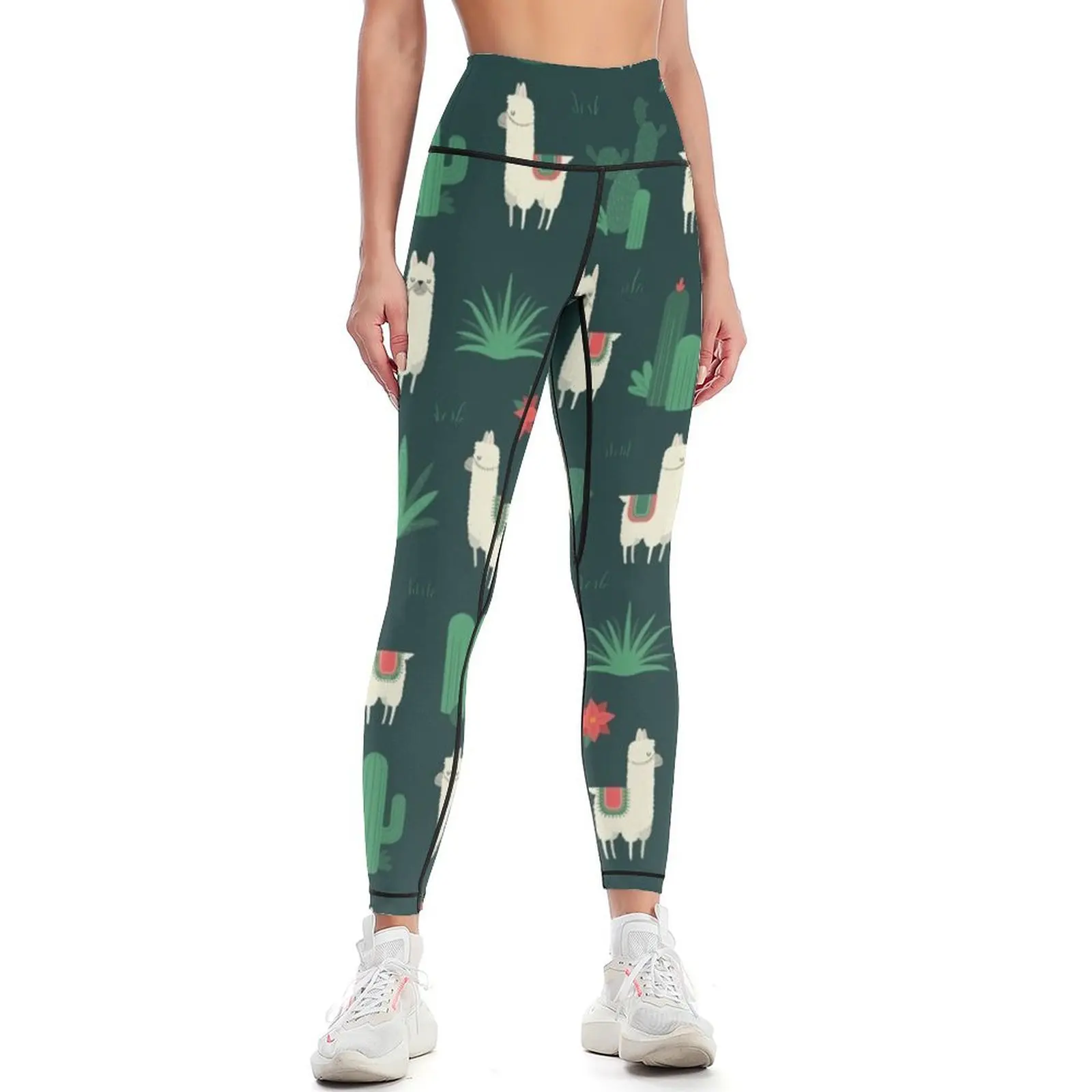 

Fleece Navidad & Cactus Leggings sport pants sport legging sportswear for gym Womens Leggings