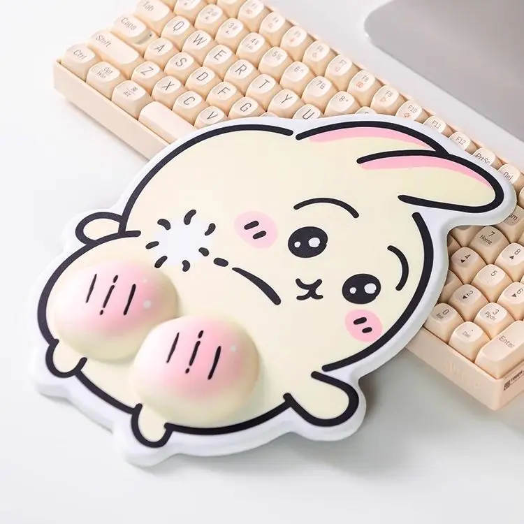 Cute Wrist Rest Mouse Pad Ergonomic Desk Keyboard Mat High Appearance Level Office Workstation Decor Pad For Desktop Computer