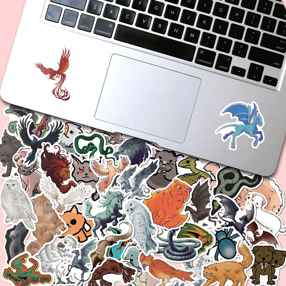 10/30/50PCS Fantastic Beasts Magic Stickers Cute Cartoon Decals Toy For Kids DIY Skateboard Laptop Phone Bike Helmet Car Sticker