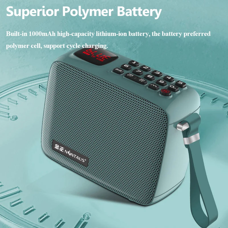 Mini Alto-falante Bluetooth Portátil, Som Hifi Sem Fio, Bluetooth Soundar, Rádio FM de Bolso com Microfone HD, Suporte TF Gravação