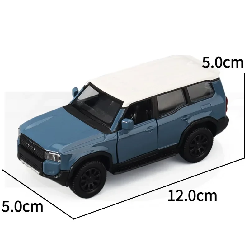 1:36 land cruiser prado lc250 suv liga carro diecasts & veículos de brinquedo modelo de carro em miniatura escala modelo carro para crianças
