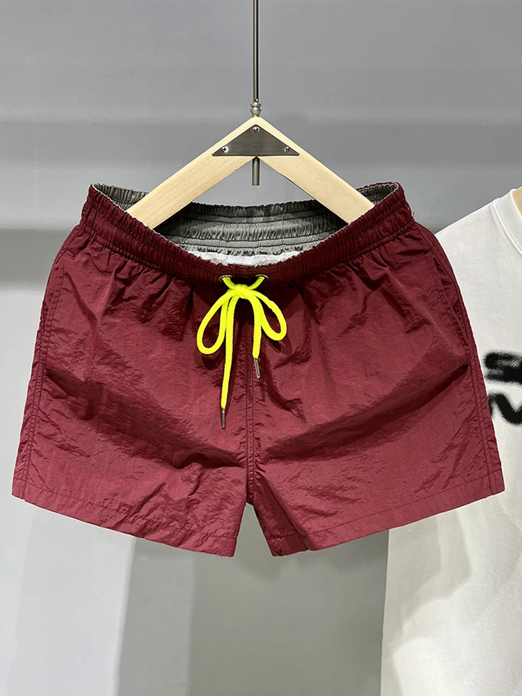 

New Men's Summer Qui Dry Loose Beach Pants Fitn Casual Running Training orts Youth Active Sle ort Sve T-irt