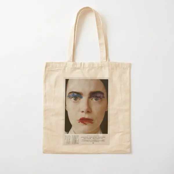 Poor Things 2023 Movie Poster T Shirt St  Canvas Bag Women Casual Fabric Shopper Tote Printed Travel Foldable Ladies Unisex