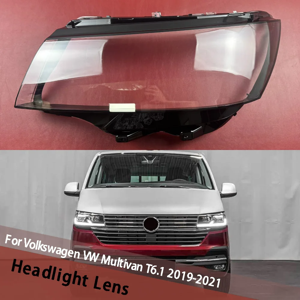 Para Volkswagen VW Multivan T6.1 2019-2021 (Alta Gama) Cubierta de Faro, Pantalla de Lámpara, Carcasa de Faro, Lente de Faro de Plexiglás