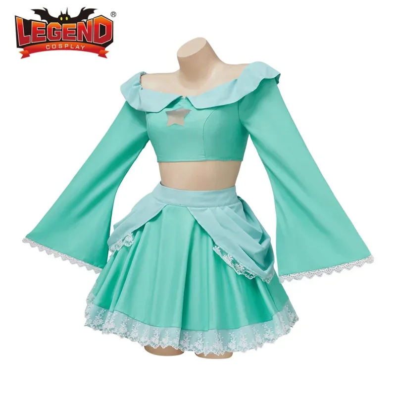 เจ้าหญิง Rosalina ชุดเครื่องแต่งกาย COSPLAY Light Blue Peach Super Bros Rosalina เครื่องแต่งกาย Lolita ชุดกระโปรงชุดผู้หญิง U