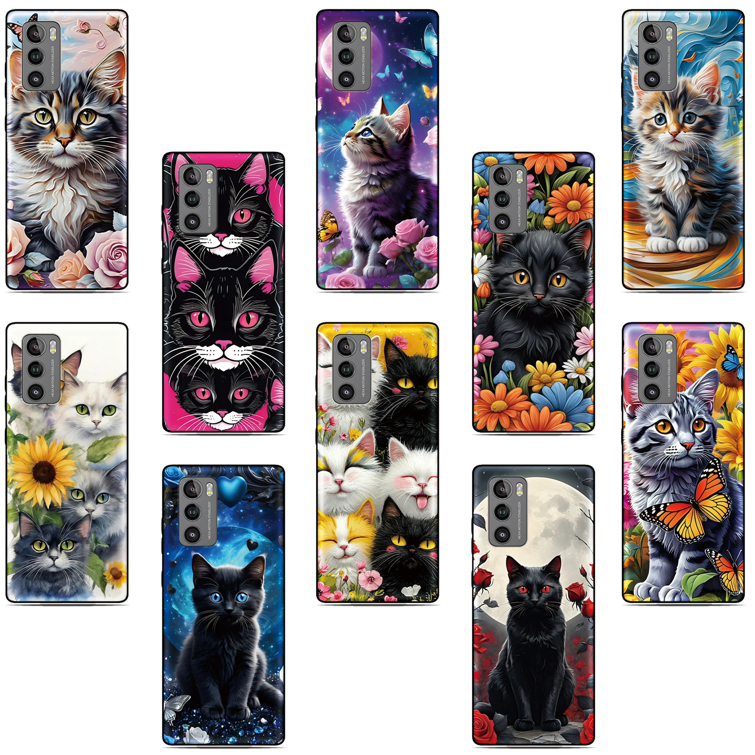 Pattern Cat Phone Case For Nokia C32 G42 6.2 7.2 5.4 G21 C21 C1 C01 G11 Plus C12 C31 C02 G22 G20 G10 C10 C20 8 C3 2.4 Cover