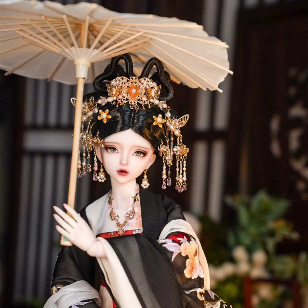 Puppen krone Zubehör "Tsukinomiya Haru", 1/3 1/4 bjd Kopfschmuck Ohrring Halskette Set