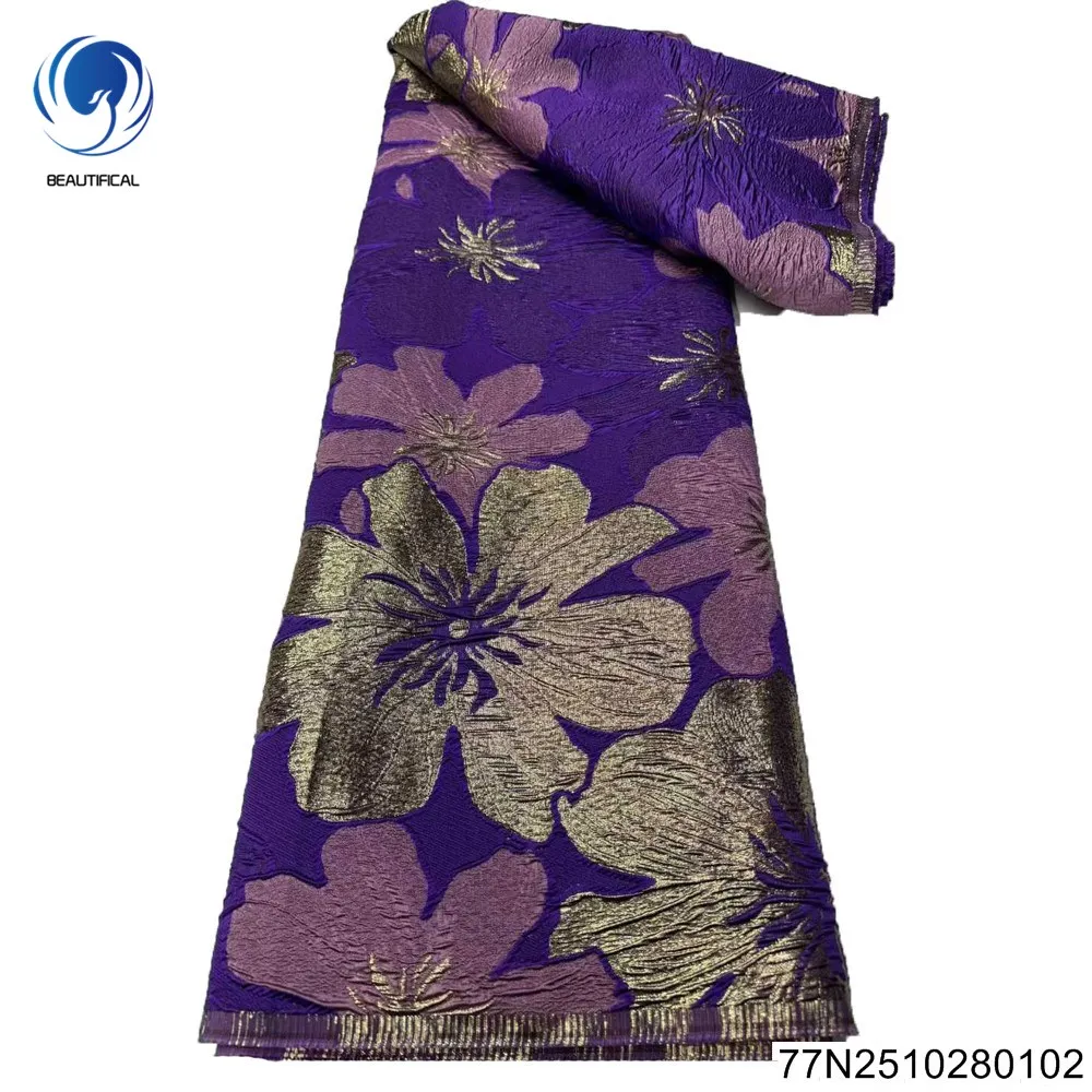 

The 2025 New Retro African Jacquard Lace Embroidery Design Is An Exquisite and Beautiful Party and Banquet Dress 77N25102801