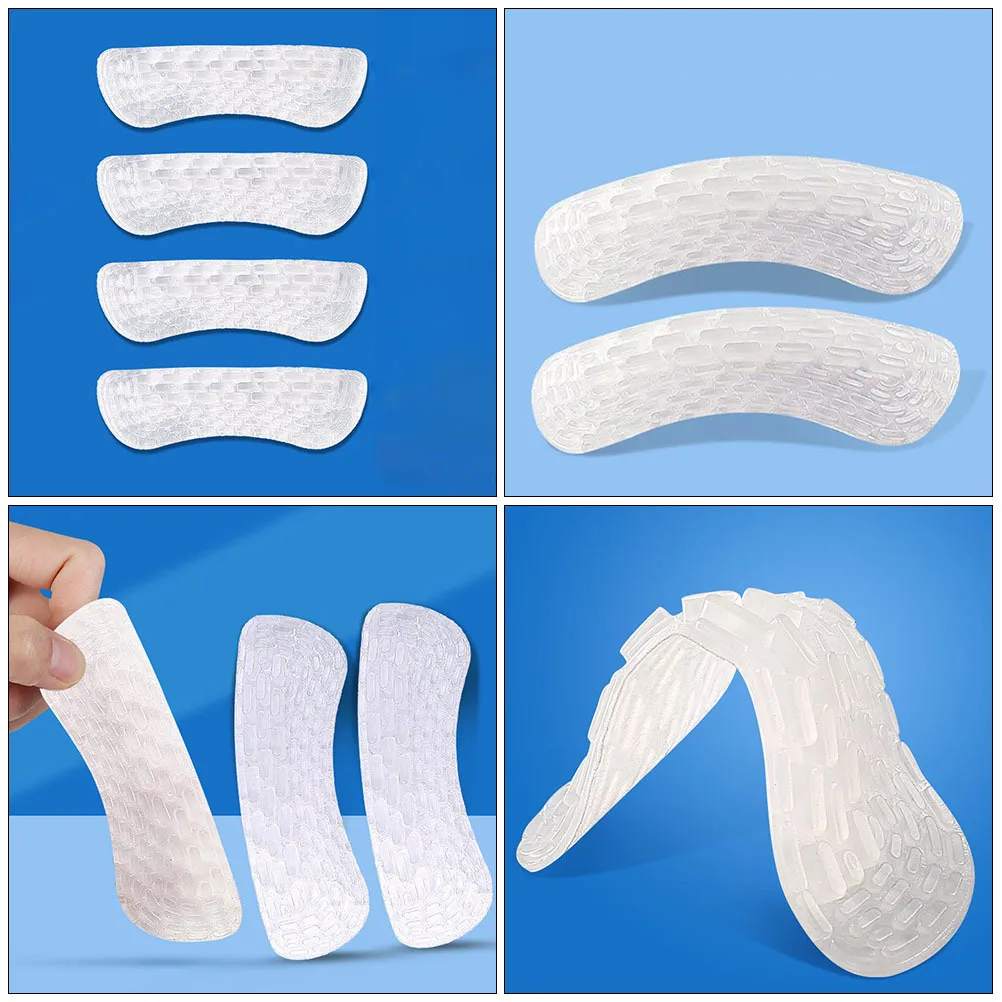 8pcs Anti-Dropping Sticker Durable Wear-Resistant Pads For High Heels Self-Adhesive Heel Liners Non-Slip Foot Protector Heel