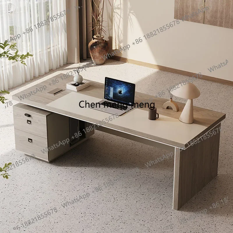 E182 Space Saving Storage Office Desk Modern Computer Decoration Design Office Desk Display Crafts Escrivaninha Commercial Furni