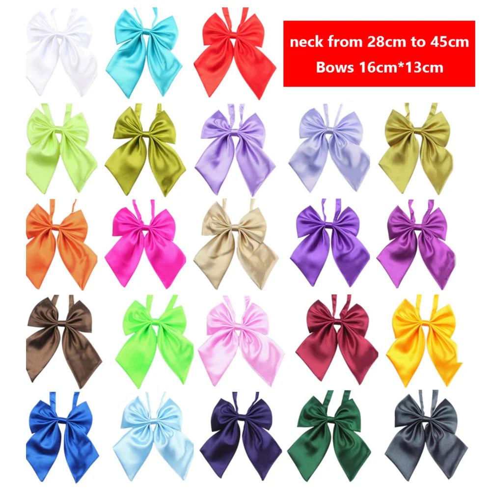 10pcs Pet Bowties For Small Dogs Cats Bow Tie Neckties Solid Pet Tie For Small Dogs Grooming Accessories